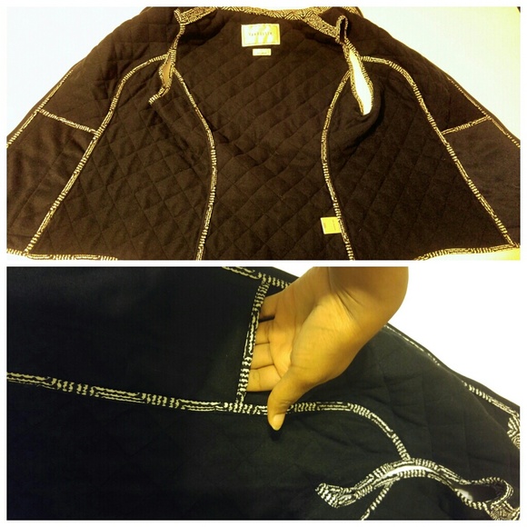 Van Heusen Black & White Quilted Puffer Vest - Picture 4 of 5